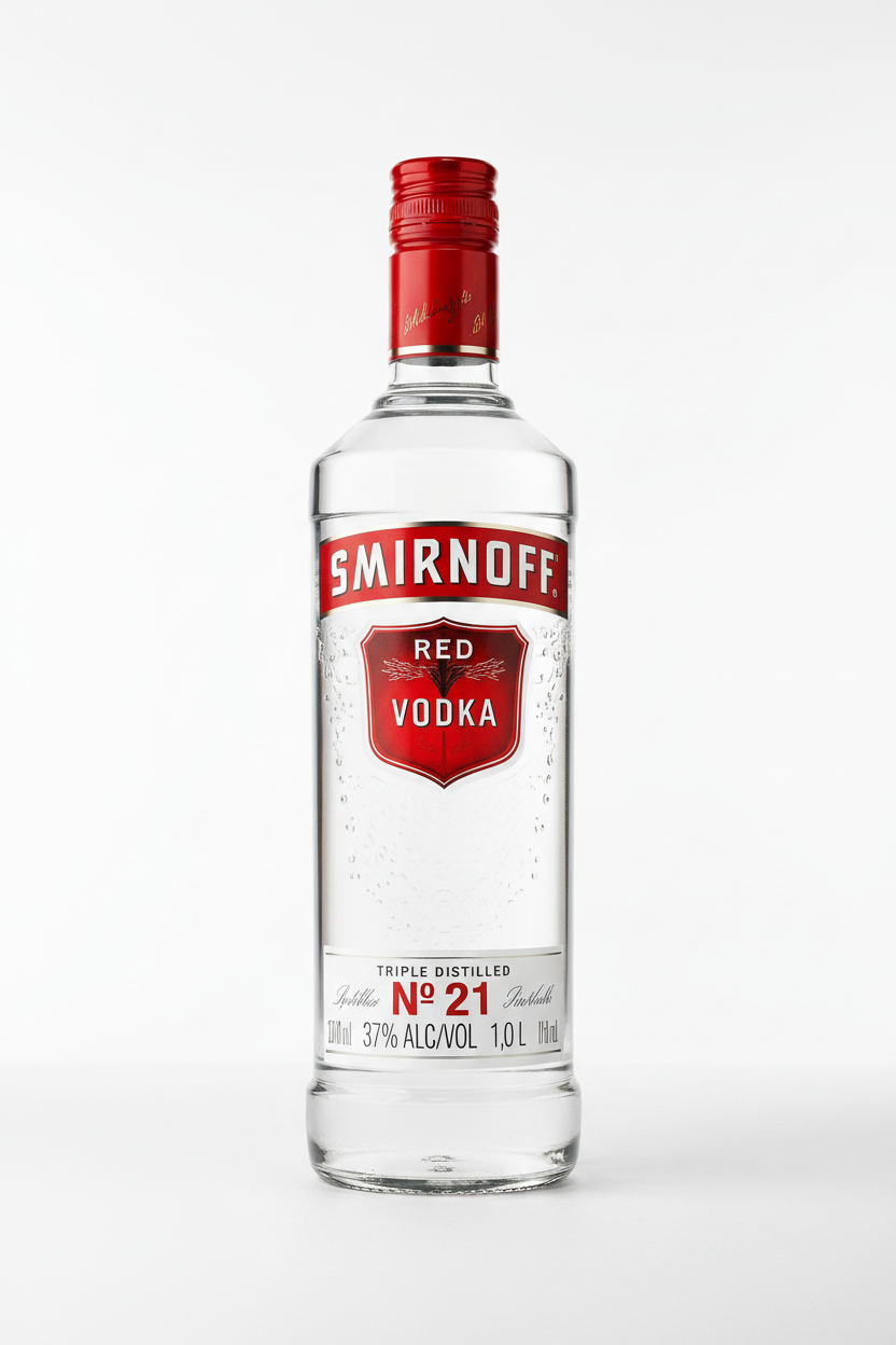 Smirnoff Vodka Red 37% 1L bottle